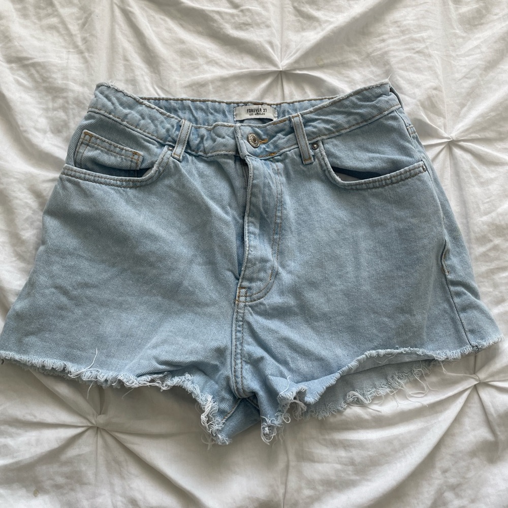Light Blue Denim Women's Shorts
